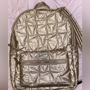 Metallic Rose Gold Michael Kors Backpack